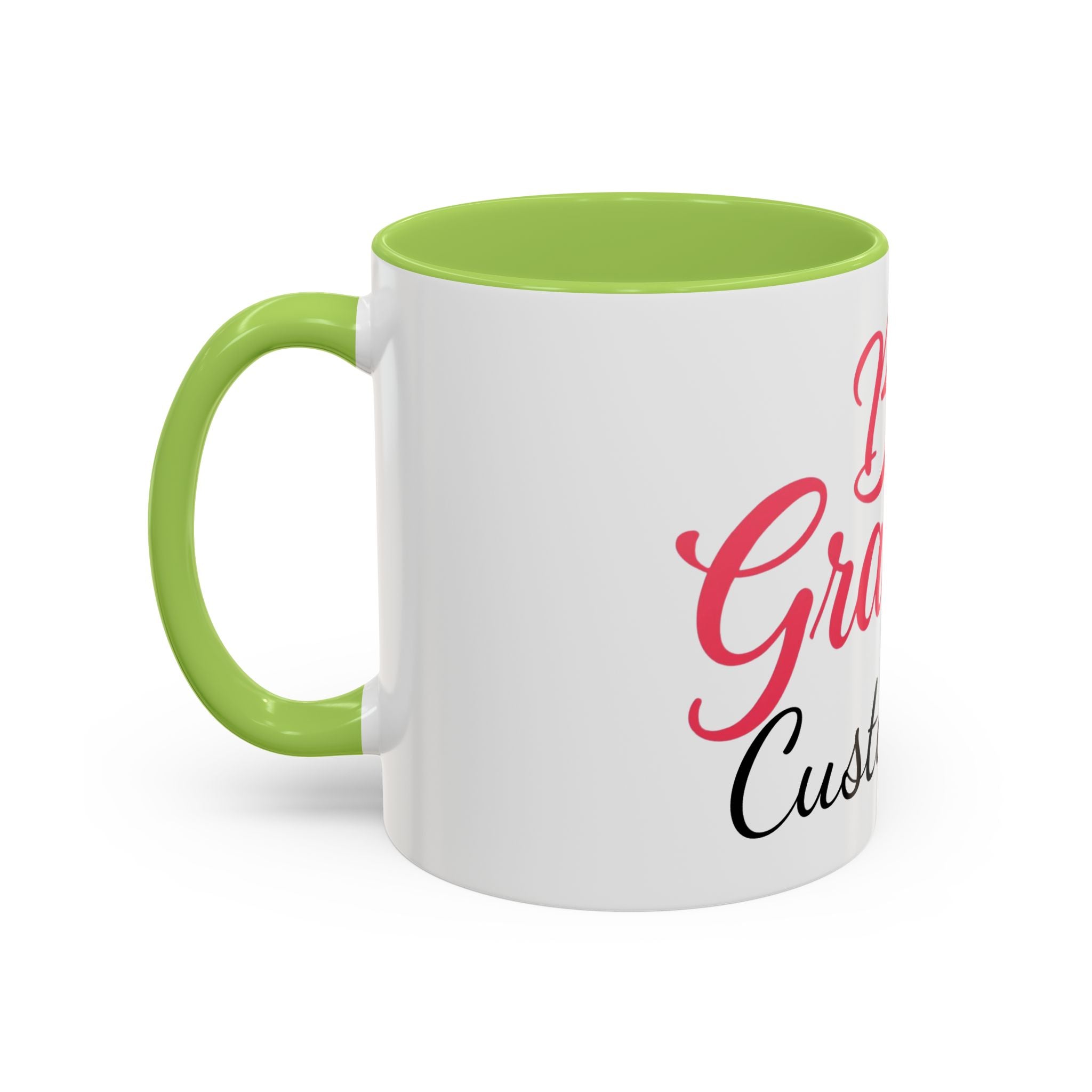 Best Grandma Custom Text Accent Coffee Mug — Personalized Gift for Grandmothers