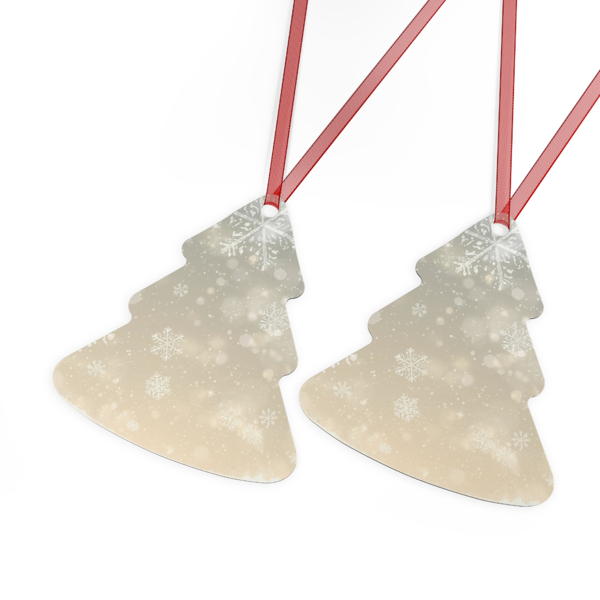 Snowflake Bell Metal Ornament — Elegant Winter Holiday Decoration
