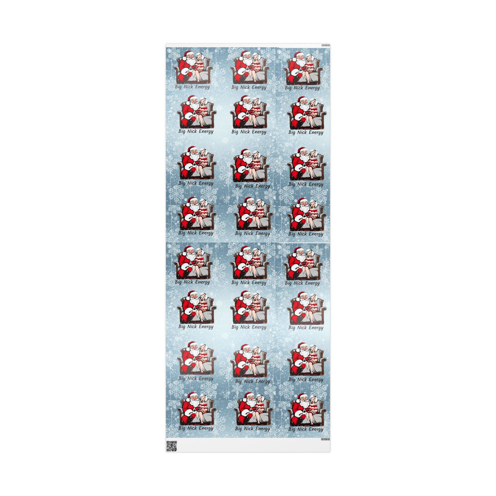 Christmas Santa Wrapping Paper Roll – 'Big Nice Energy' Holiday Gift Wrap