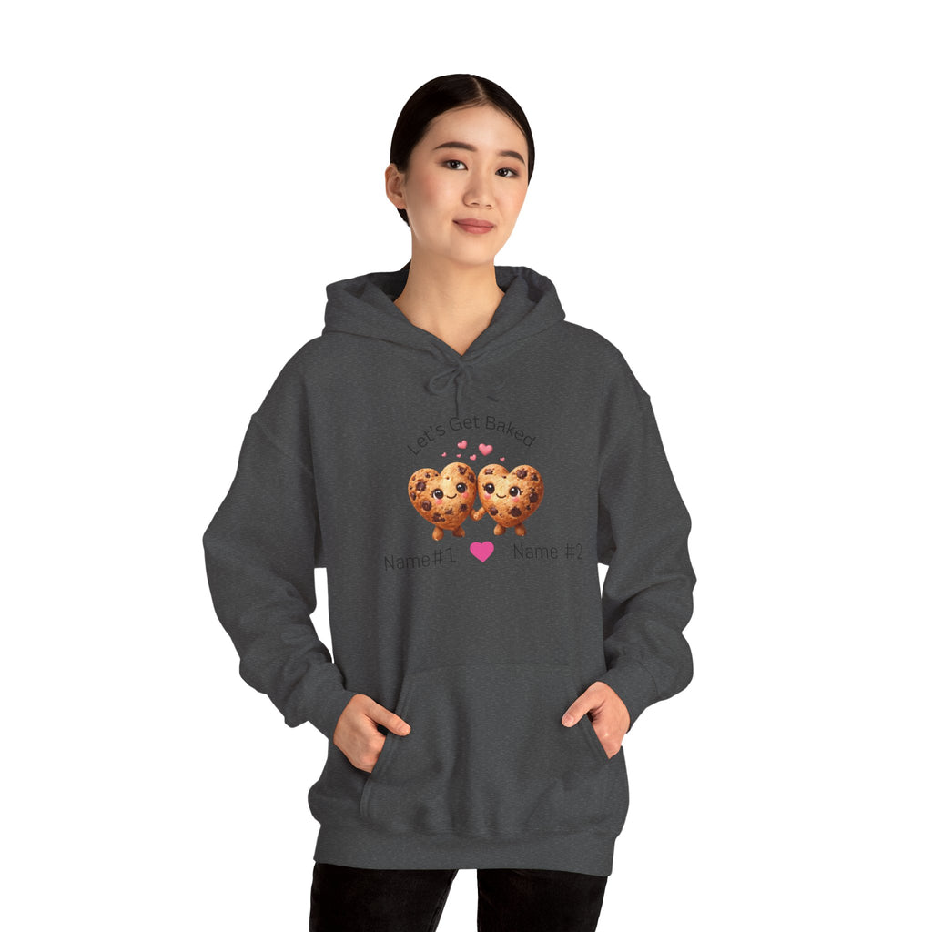Let's Get Baked Cookie Hoodie — Personalized Couple Sweatshirt