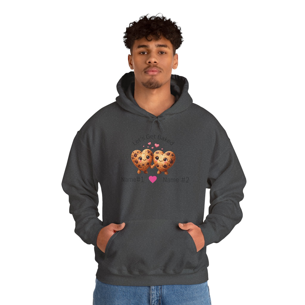 Let's Get Baked Cookie Hoodie — Personalized Couple Sweatshirt
