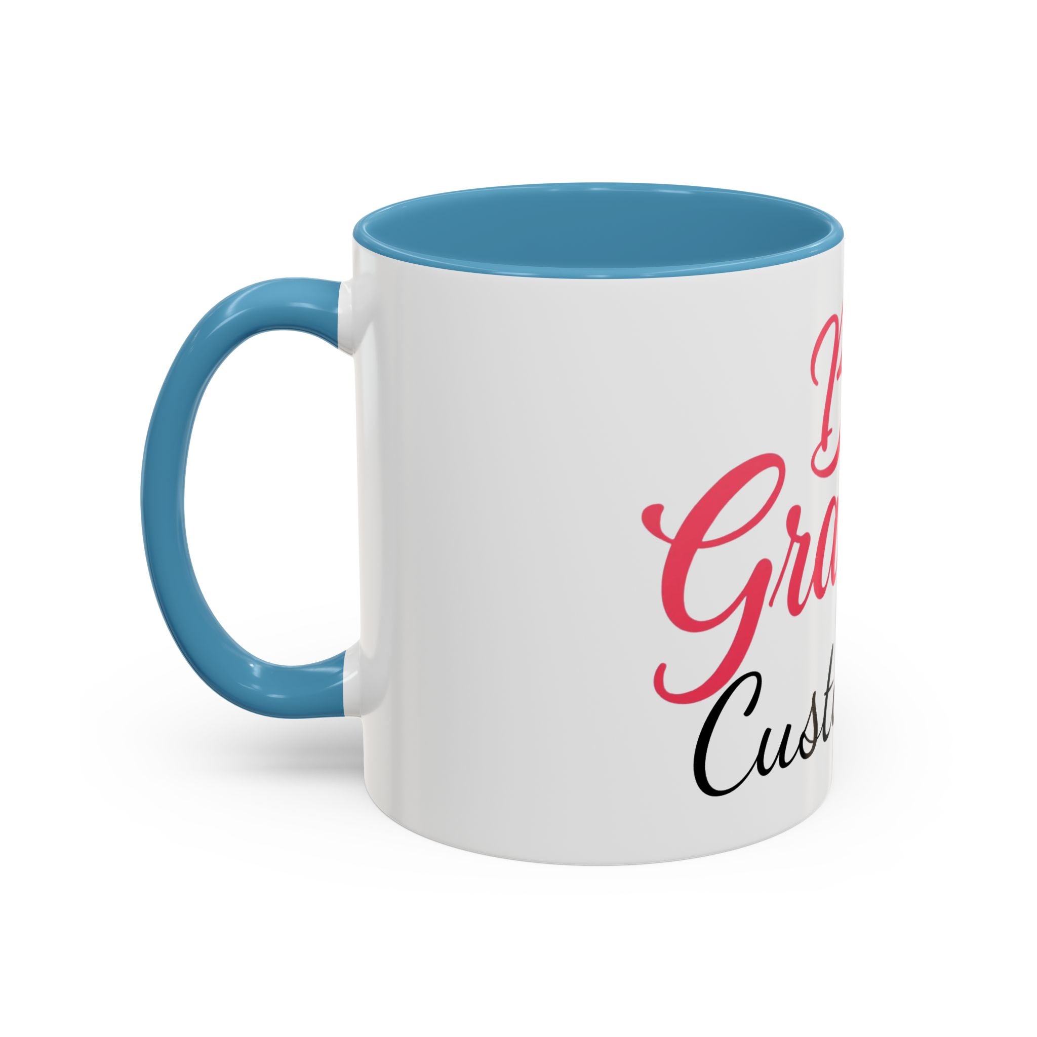 Best Grandma Custom Text Accent Coffee Mug — Personalized Gift for Grandmothers