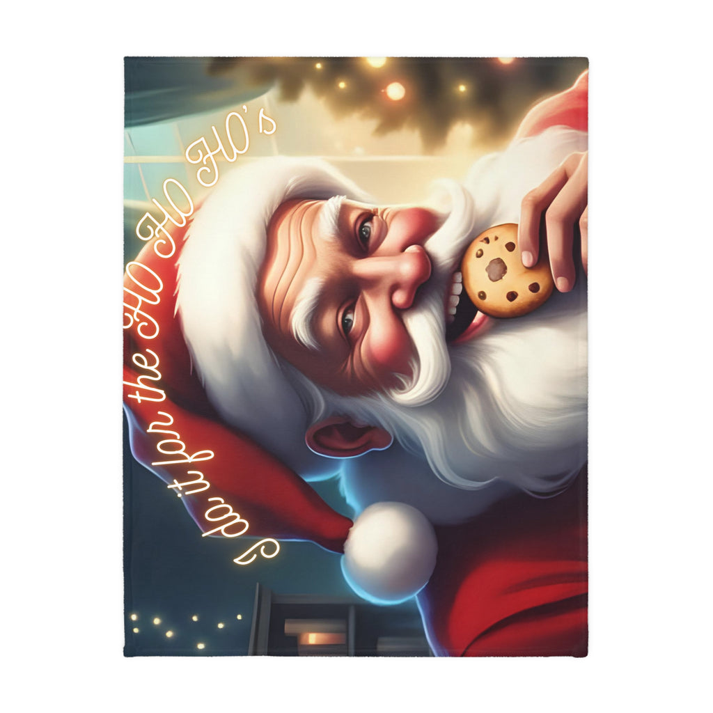 Christmas Santa "Eat Cookie" Blanket — "I Do It For The HO HO HO's'" Throw