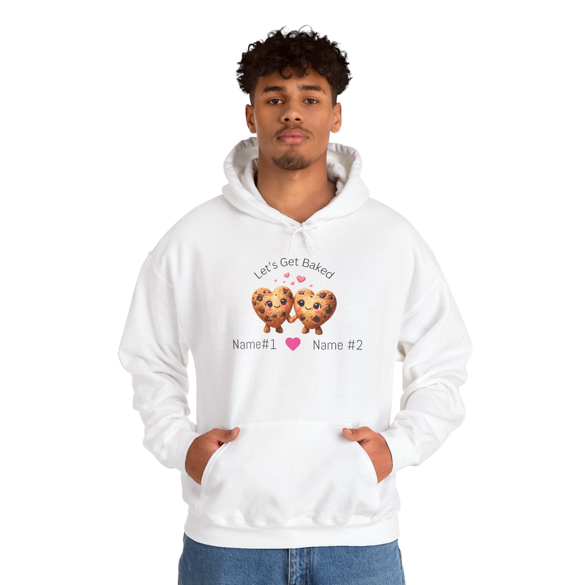 Let's Get Baked Cookie Hoodie — Personalized Couple Sweatshirt