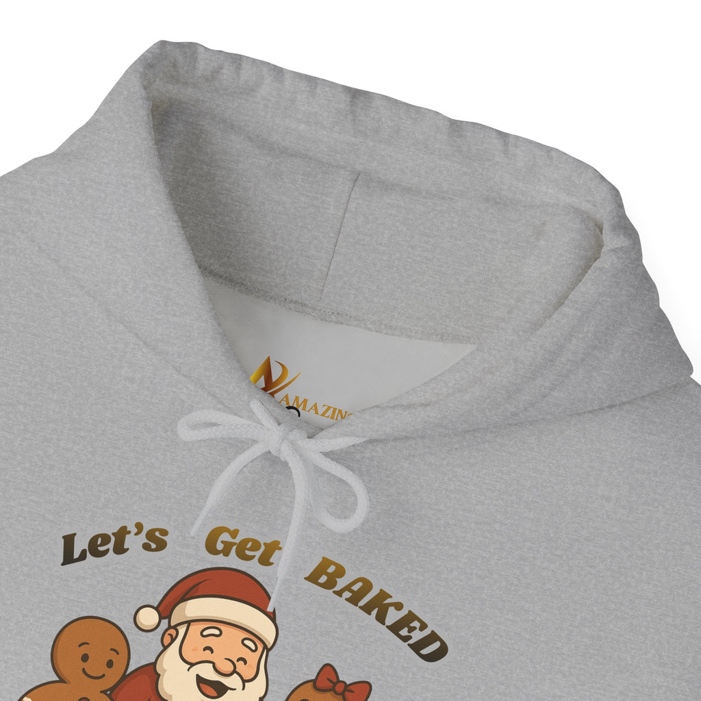 Adult Themed Santa Baking Hoodie — 'Let’s Get Baked' Christmas Attire