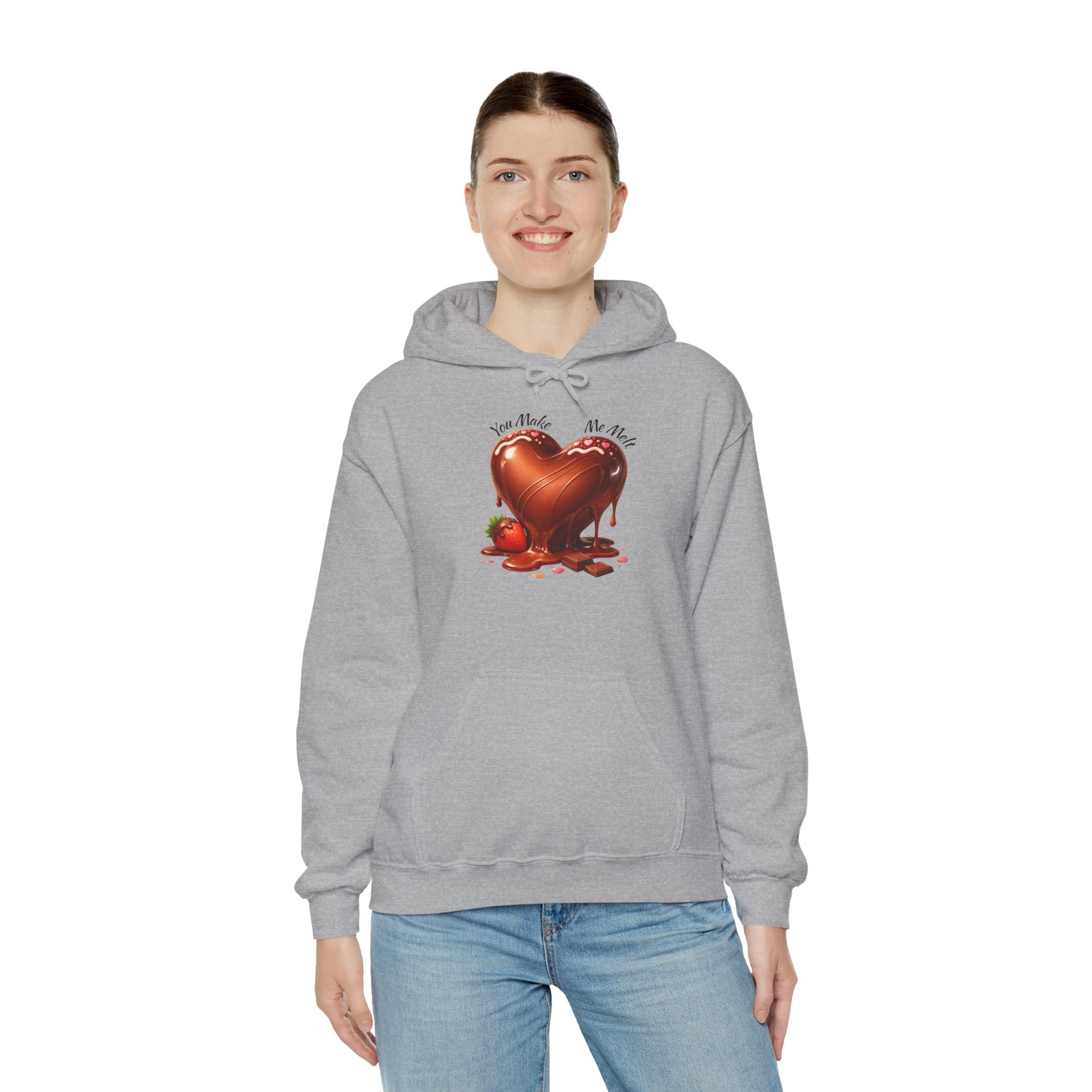 You Melt Me Chocolate Heart Hoodie — Valentine’s Day Sweatshirt