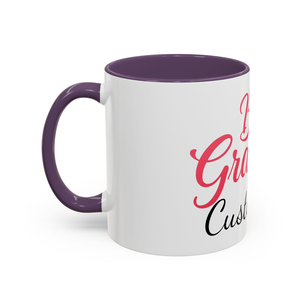 Best Grandma Custom Text Accent Coffee Mug — Personalized Gift for Grandmothers