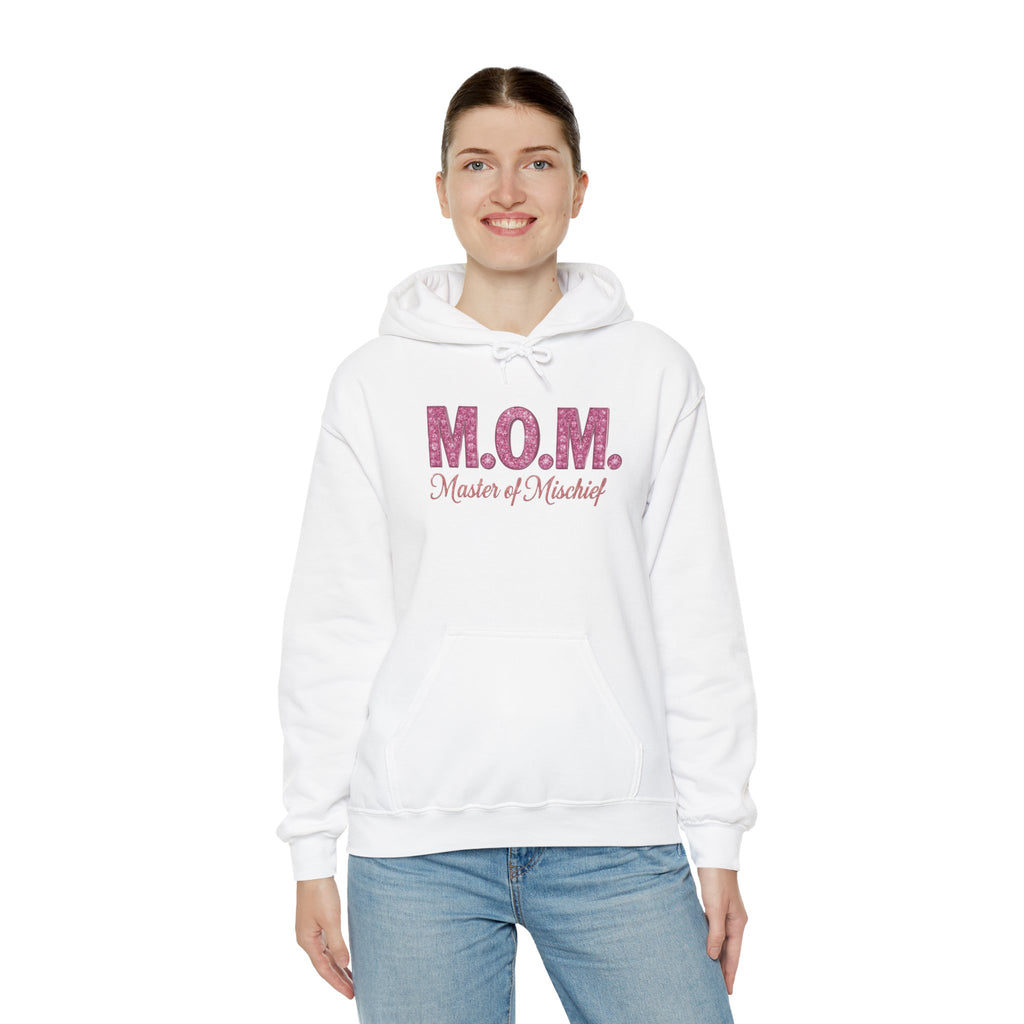 Mom Hoodie — "M.O.M. Master of Mischief" Graphic Mother's Day Pullover