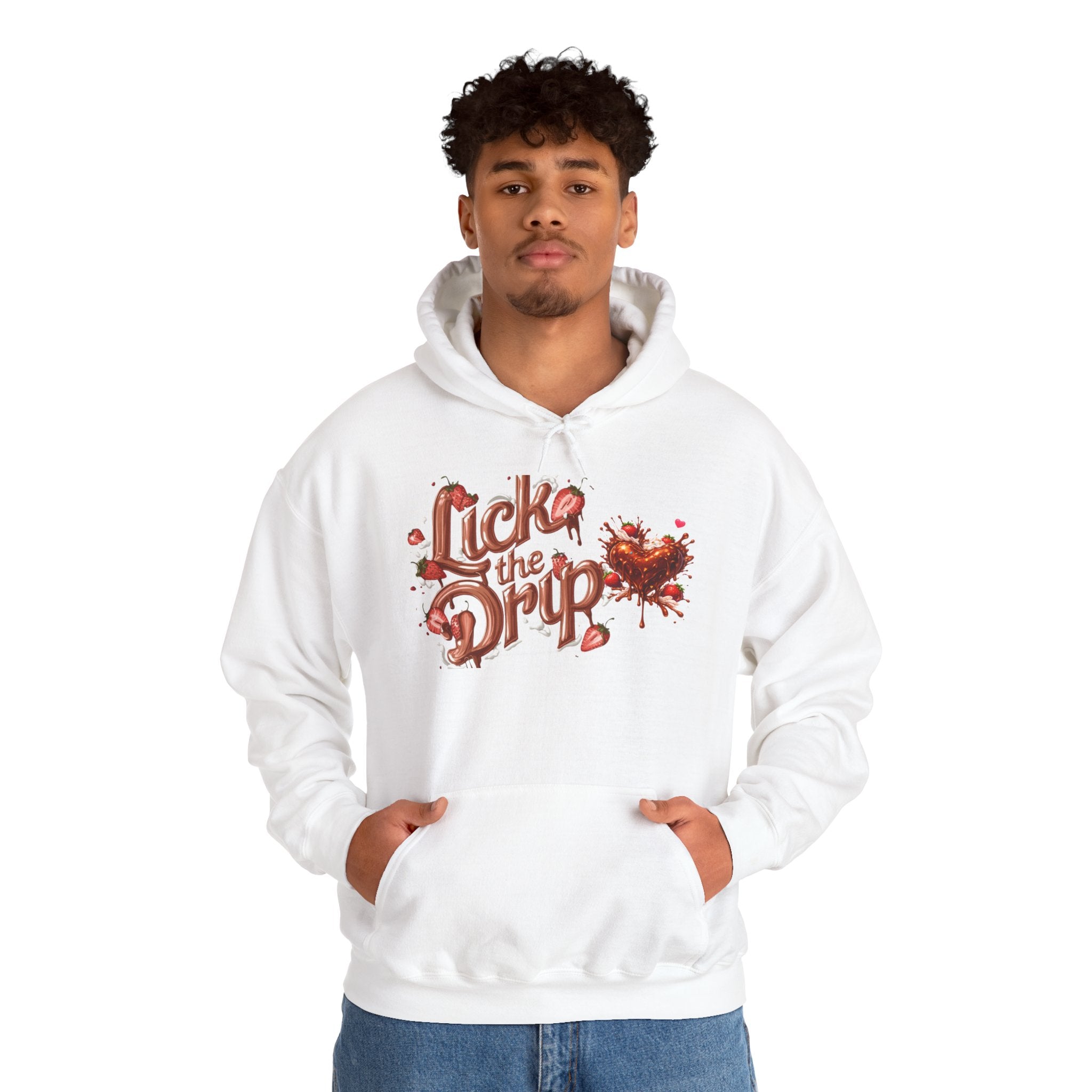 Dripping Heart Graphic Hoodie | Valentine's Day Heart Drip Design