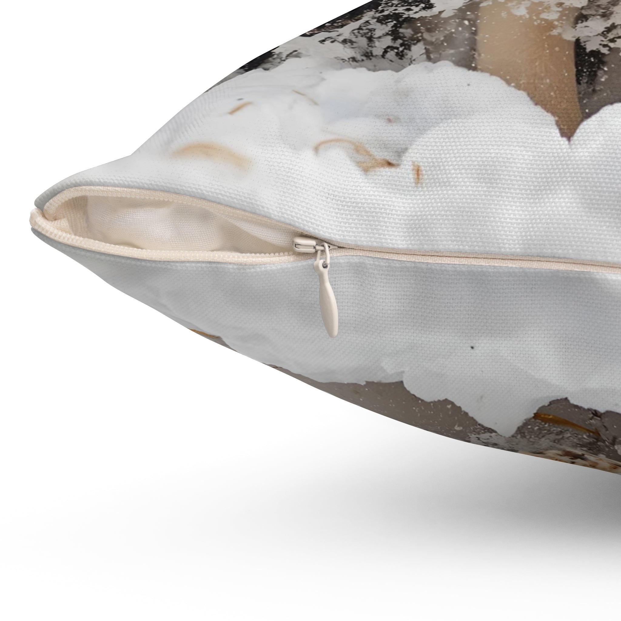 Cute Labrador Puppies Square Throw Pillow — Decorative Cushion for Dog Lovers