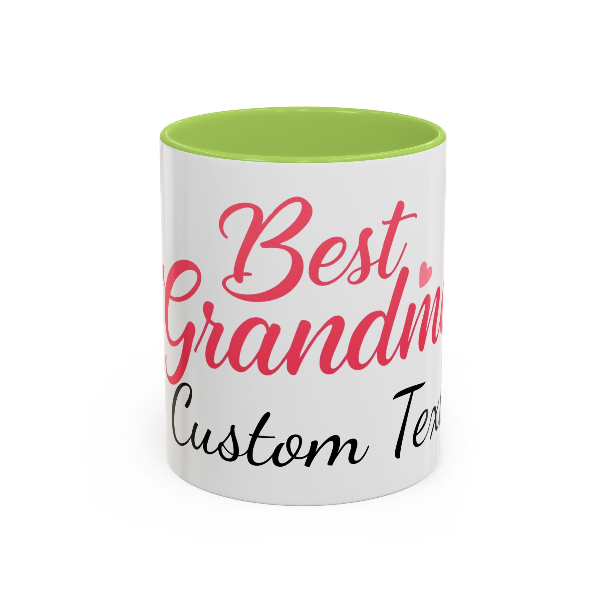 Best Grandma Custom Text Accent Coffee Mug — Personalized Gift for Grandmothers