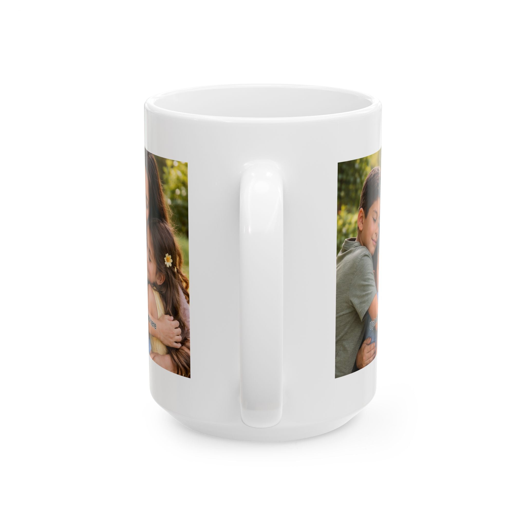 Mama Coffee Mug - "Warmth Begins With Mom" Ceramic Photo Mug (11oz & 15oz)