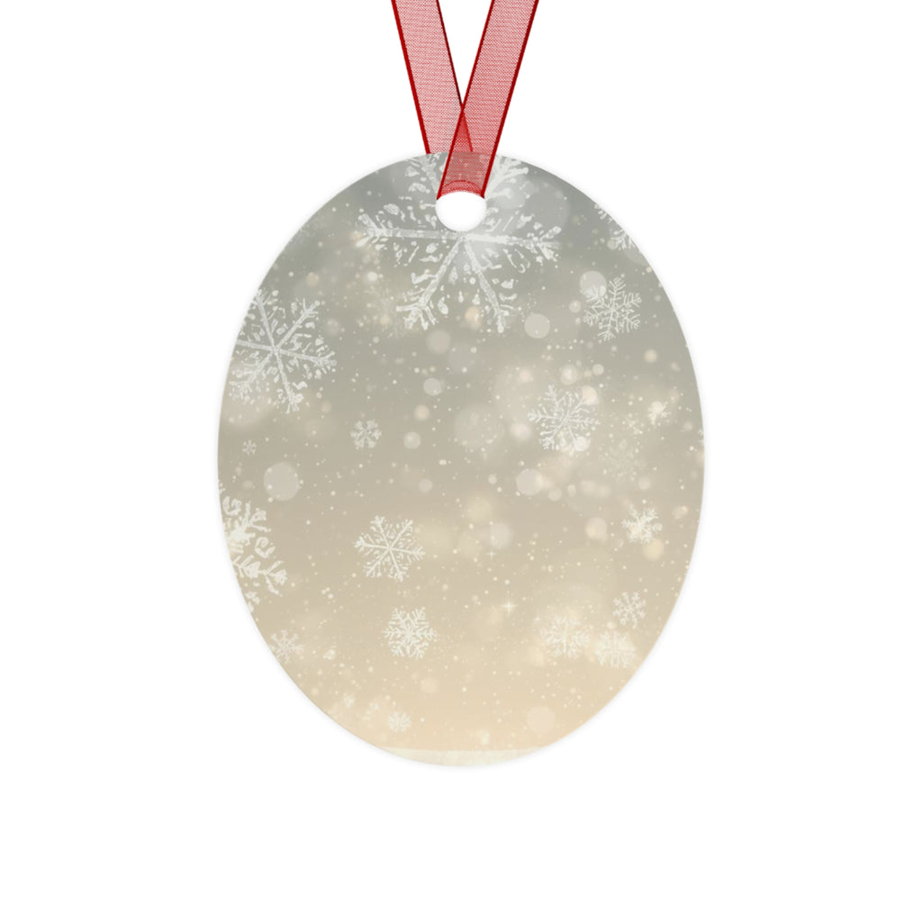 Snowflake Bell Metal Ornament — Elegant Winter Holiday Decoration