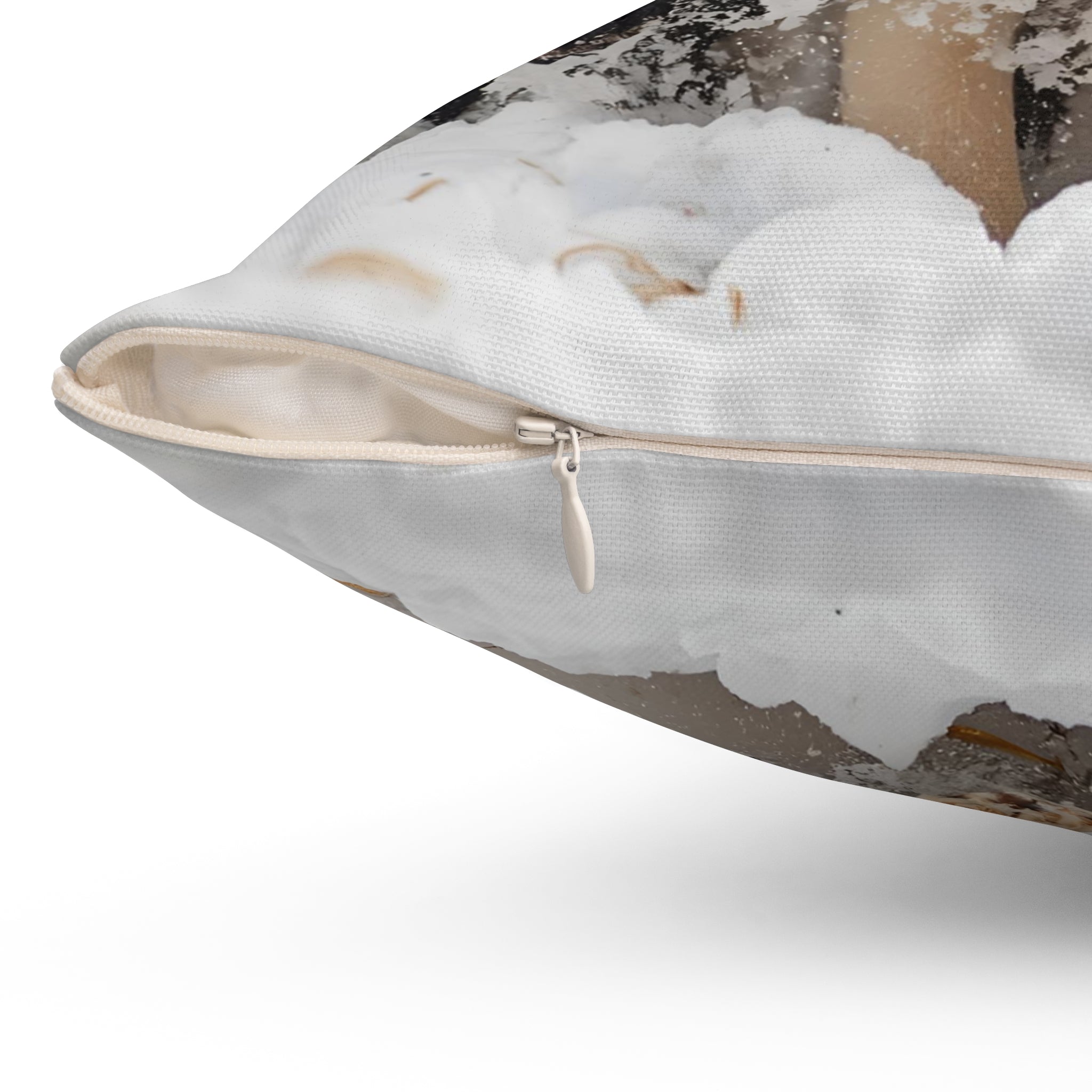 Cute Labrador Puppies Square Throw Pillow — Decorative Cushion for Dog Lovers