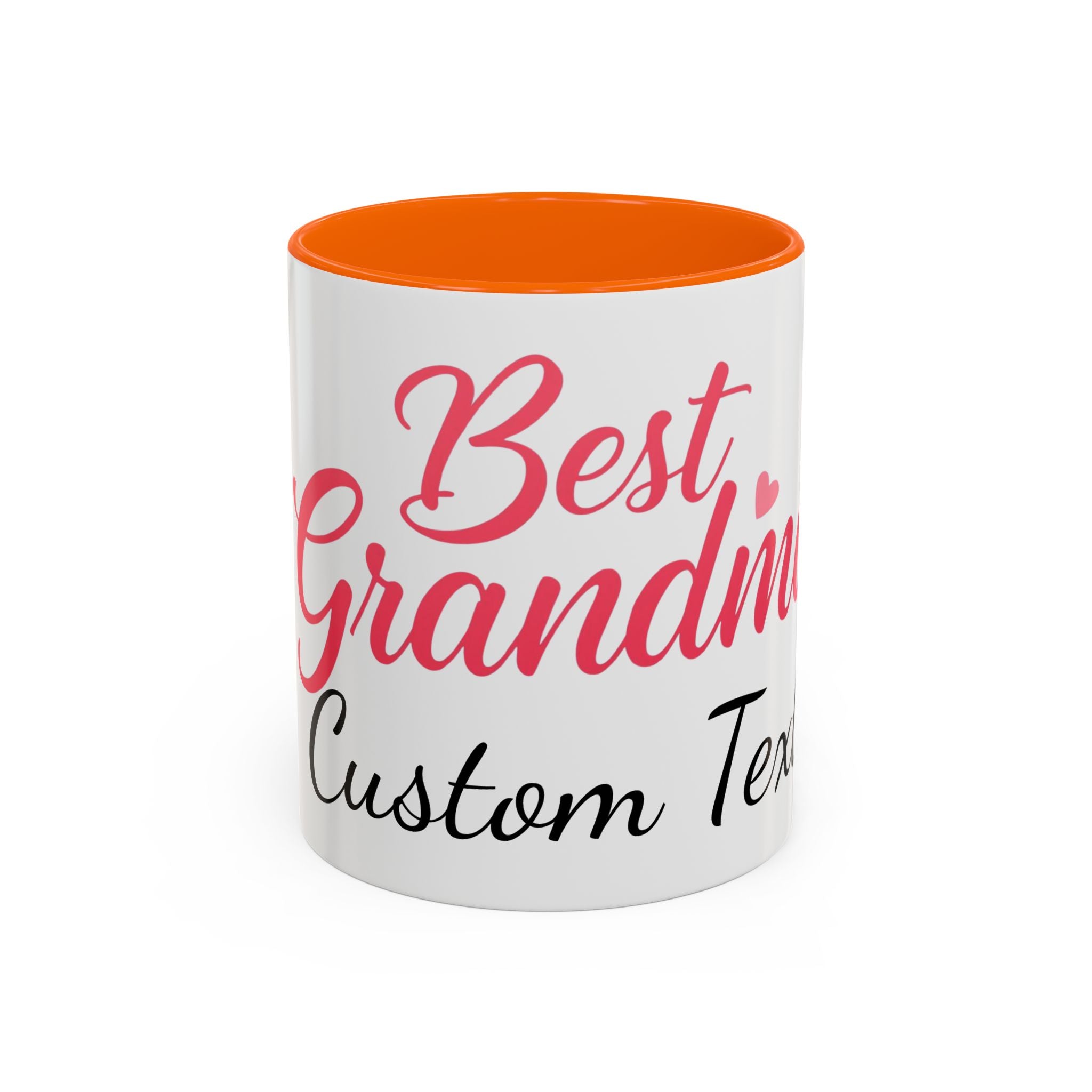 Best Grandma Custom Text Accent Coffee Mug — Personalized Gift for Grandmothers