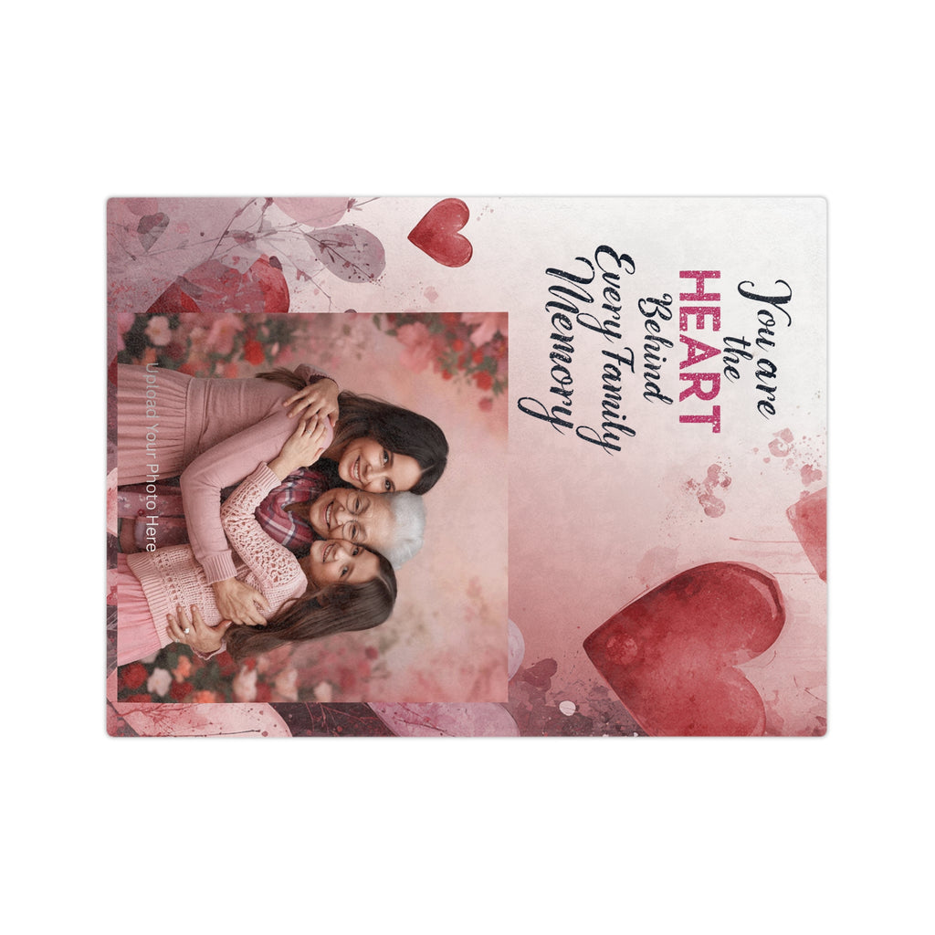Photo Custom Blanket — "You are the Heart Behind Every Family Memory" Memorial Gift