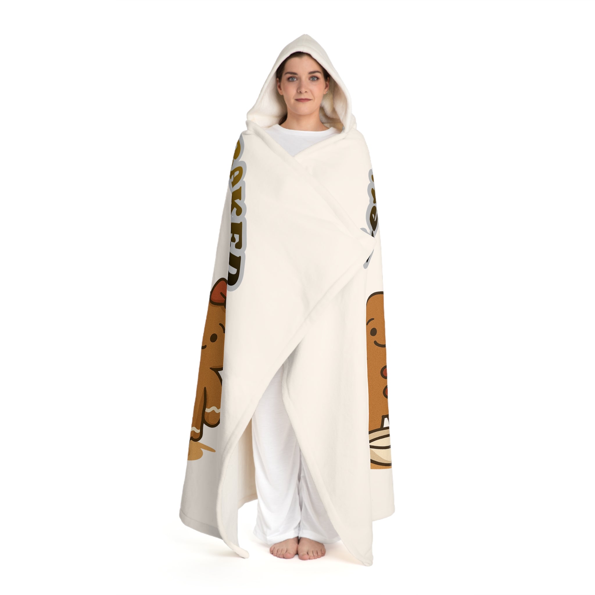 Hooded Sherpa Fleece Blanket