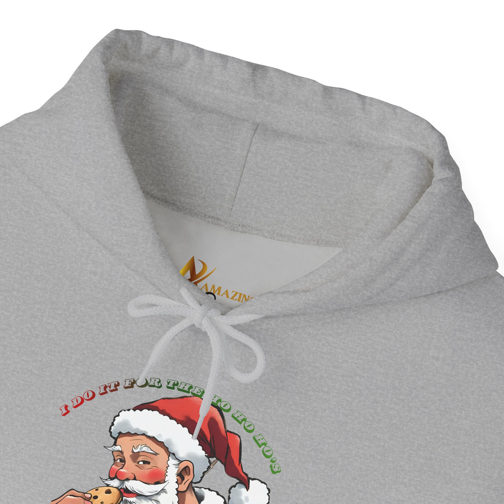 Adult Themed Santa Cookie Hoodie – 'I Do It For The Ho Ho Ho's' Christmas Attire