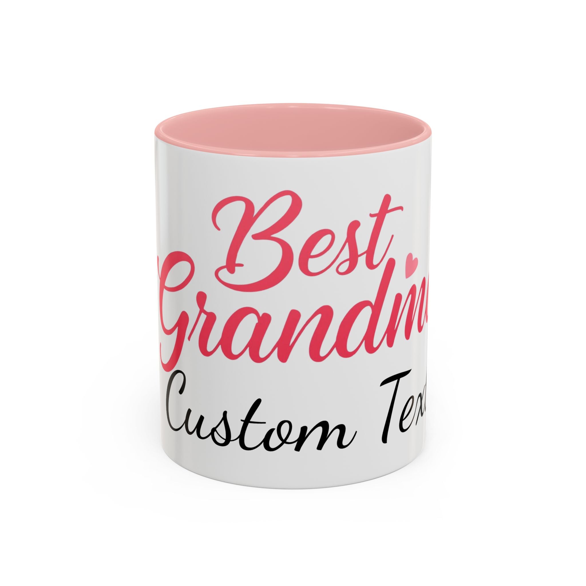 Best Grandma Custom Text Accent Coffee Mug — Personalized Gift for Grandmothers