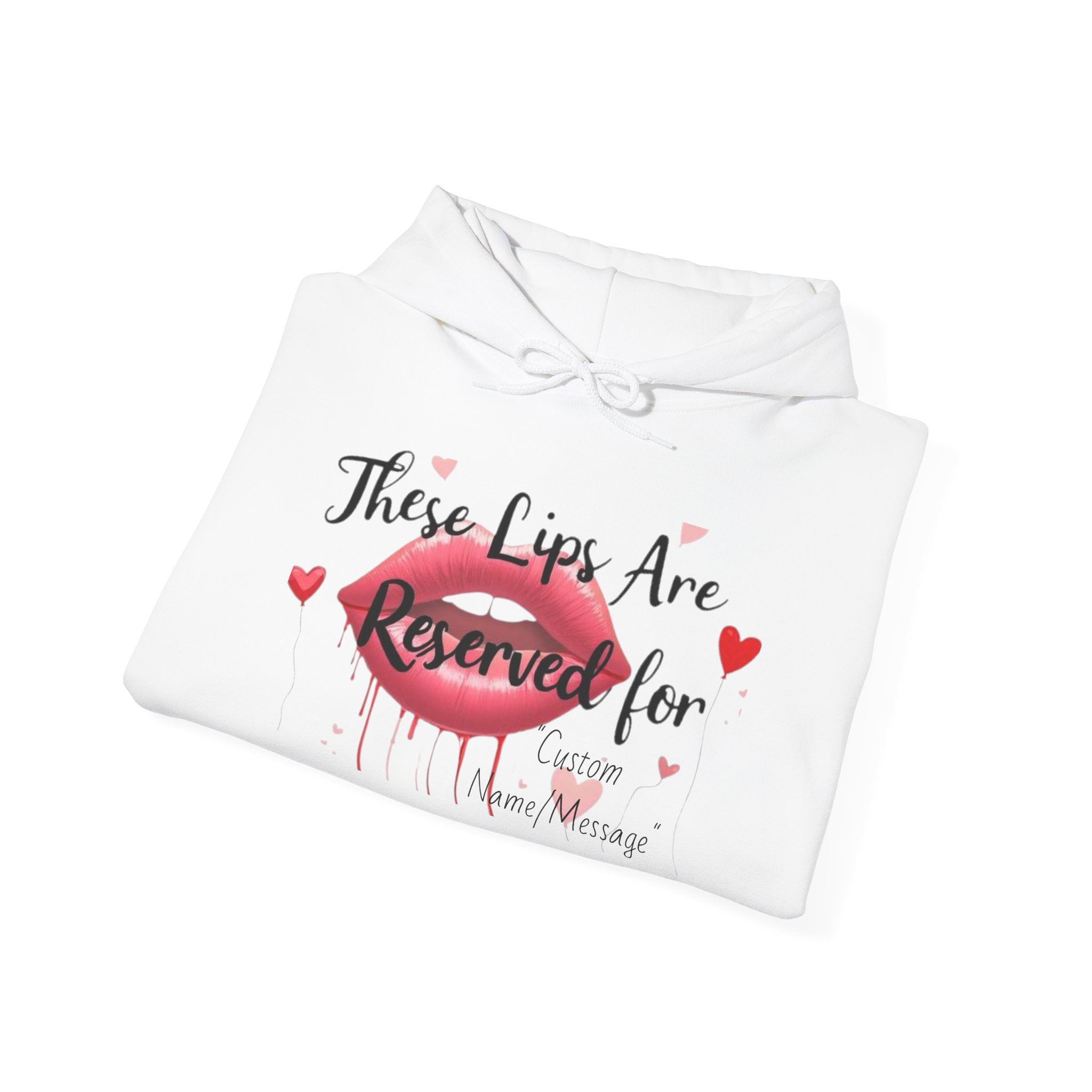 Personalized Hoodie. Lips, Valentine's Day