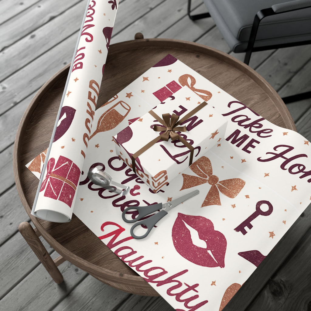 Festive Lips & Heels Holiday Wrapping - 29" x 144"