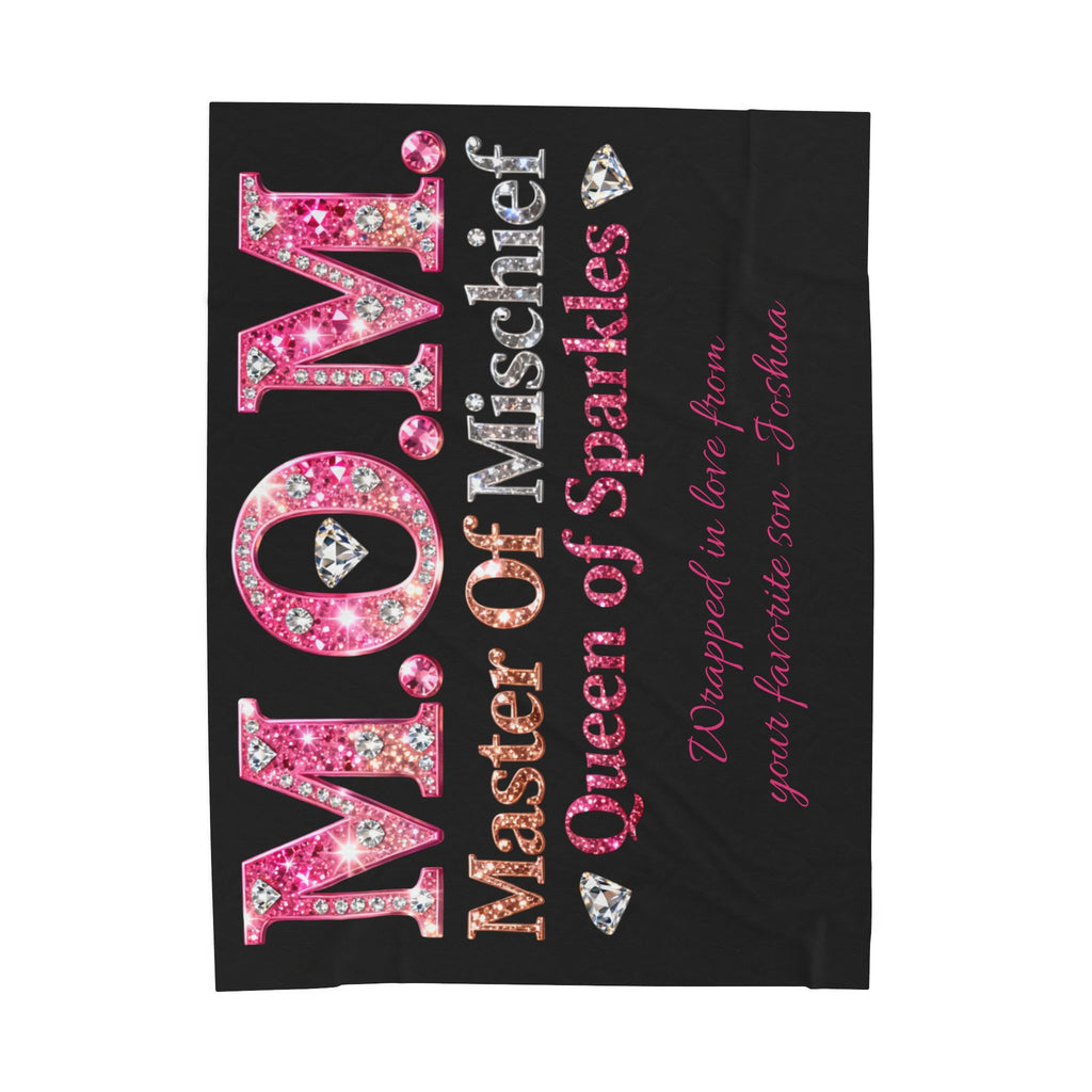 “MOM: Master of Mischief, Queen of Sparkles” Gift Throw