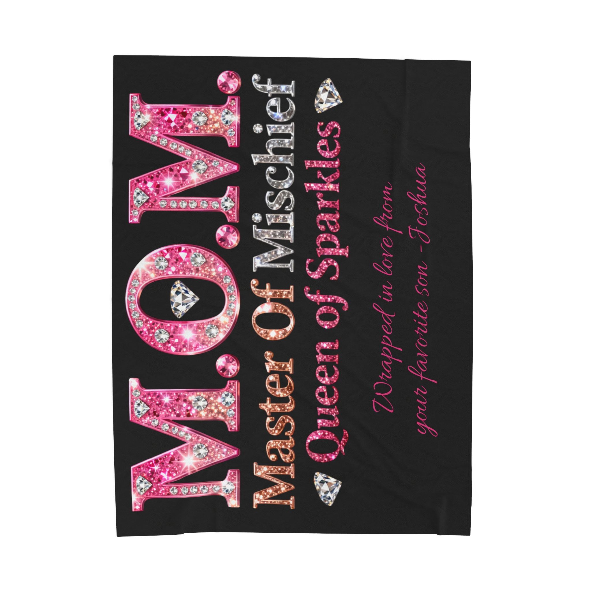 “MOM: Master of Mischief, Queen of Sparkles” Gift Throw