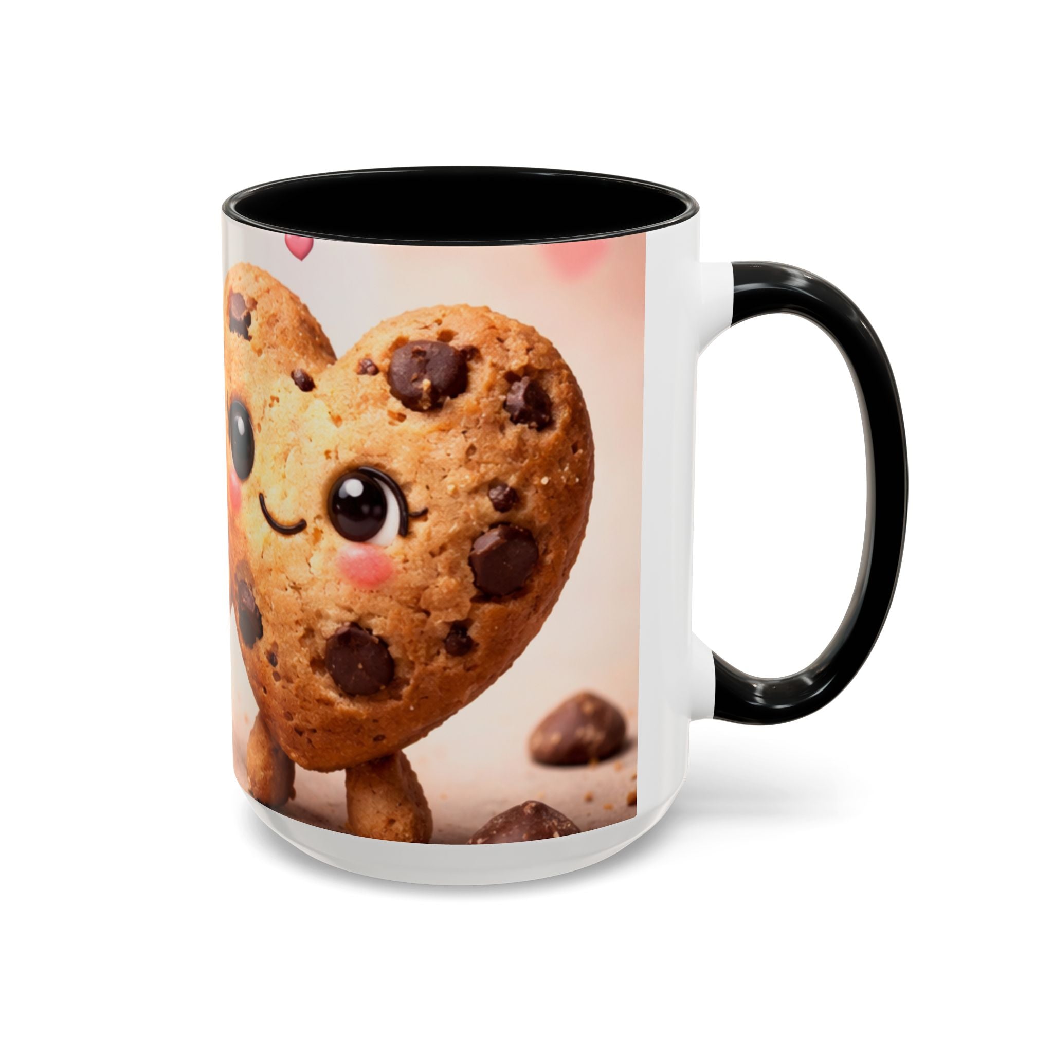 Heart Chocolate Chip Cookies Mug | Accent Coffee Mug, Valentines
