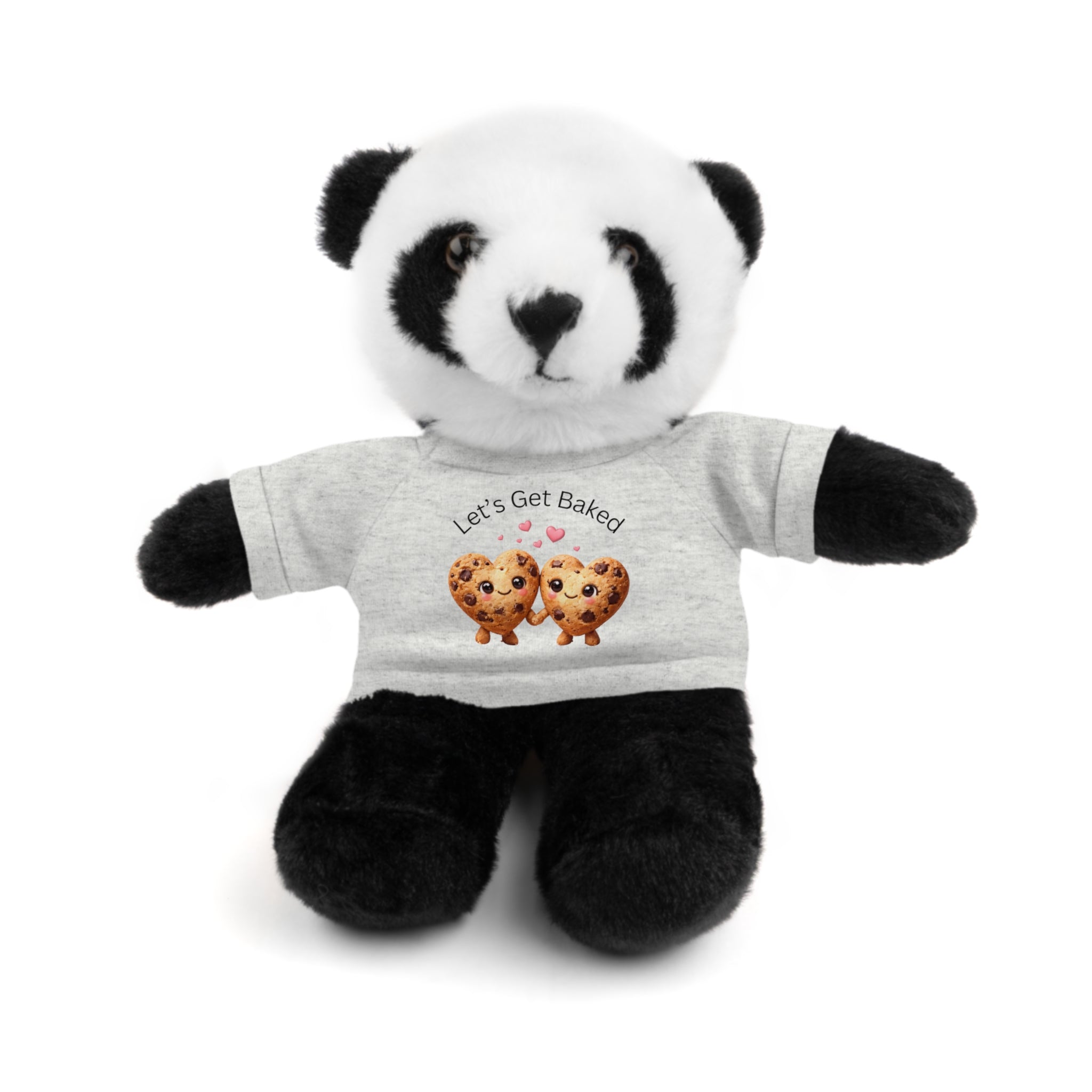 Plush Animal with "Let's Get Baked" Cookie Tee Stuffed Animal