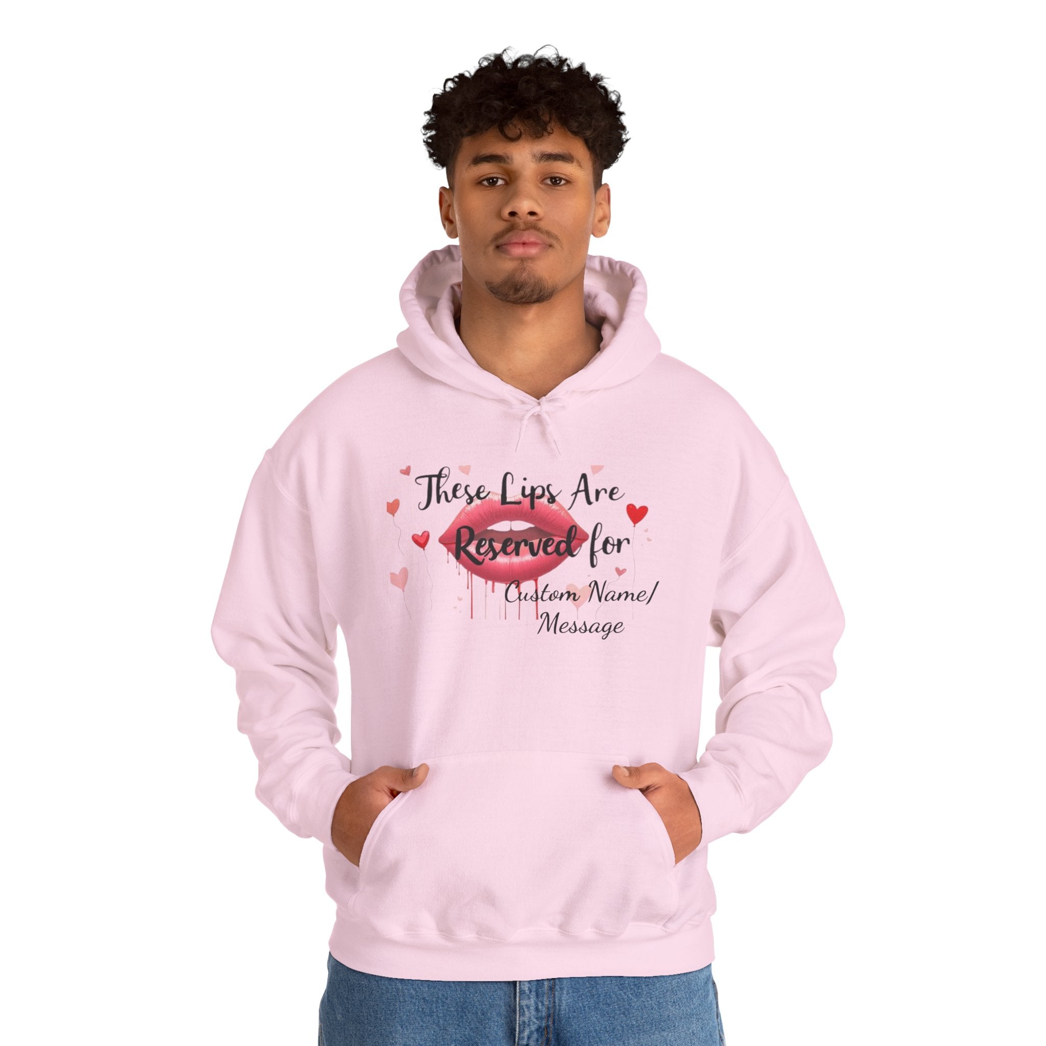 Reserved For You Hoodie — Personalized "These Lips Are Reserved For" Graphic Pullover