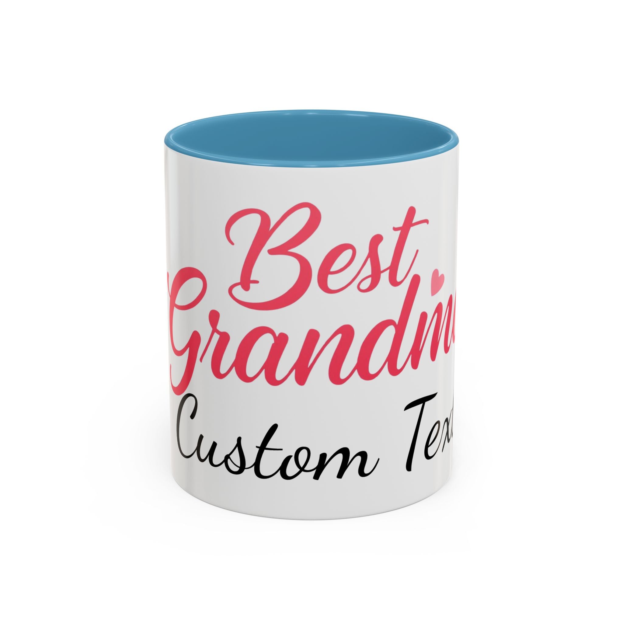 Best Grandma Custom Text Accent Coffee Mug — Personalized Gift for Grandmothers