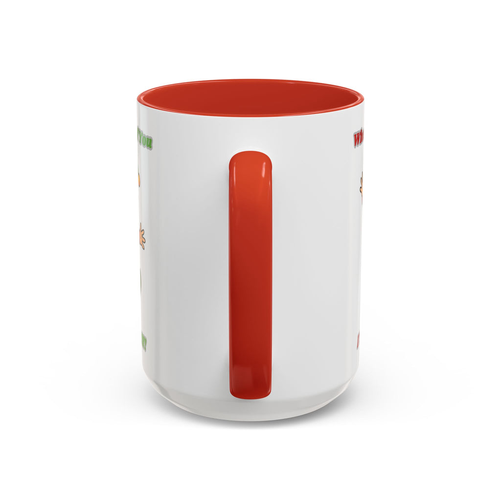 When I Think Of You I Touch My Elf Mug — Funny Christmas Coffee Cup (11/15oz)