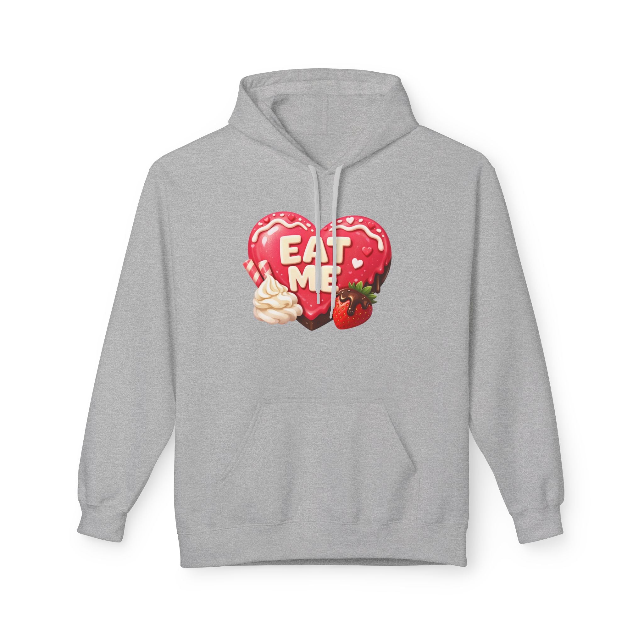 Valentine’s 'Eat Me' Strawberry Donut Hoodie — Cute Heart Pullover