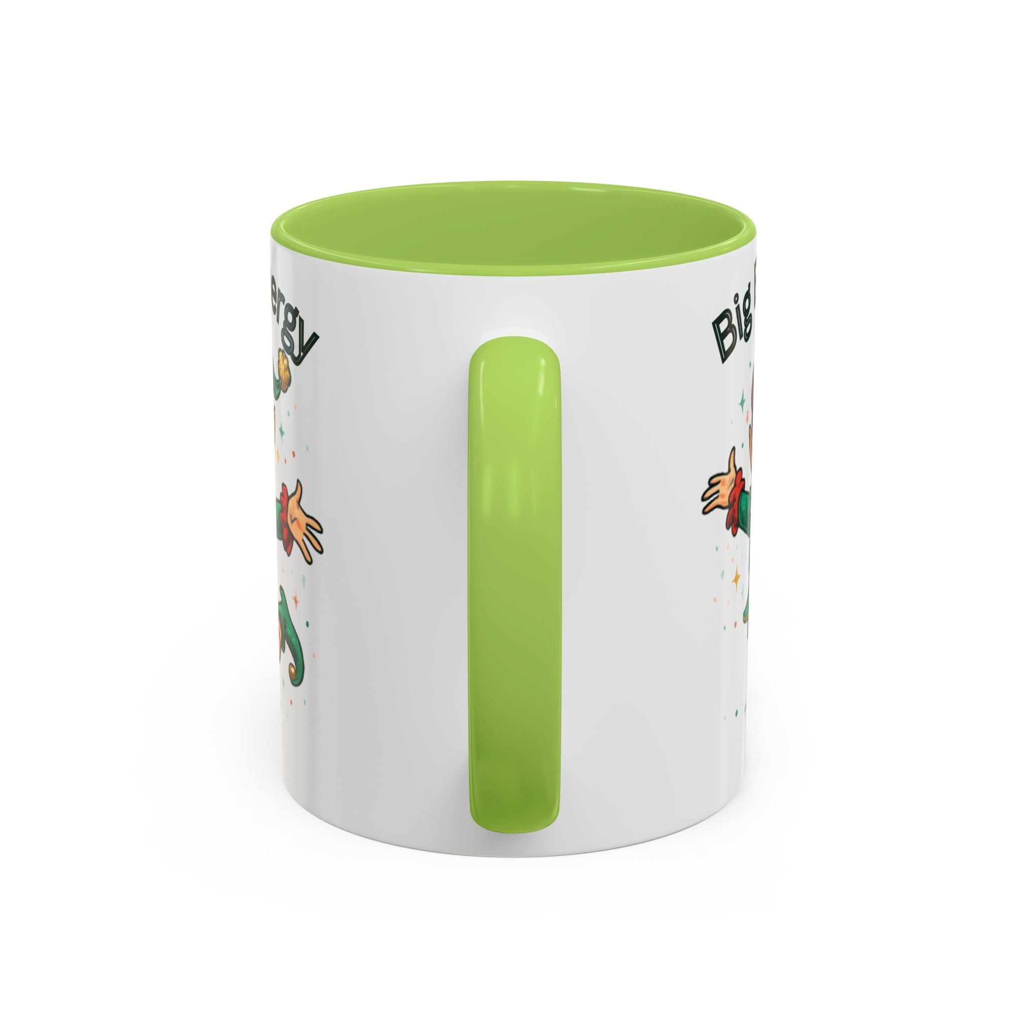 Big Elf Energy Coffee Mug — Holiday Christmas Elf Accent Mug (11/15oz)