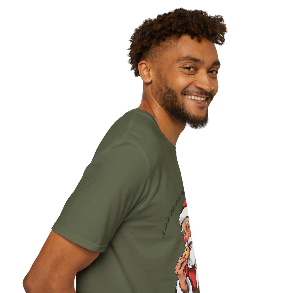 Adult Themed Santa Cookie T-Shirt - 'I Do It For The Ho Ho Ho's' Christmas Attire