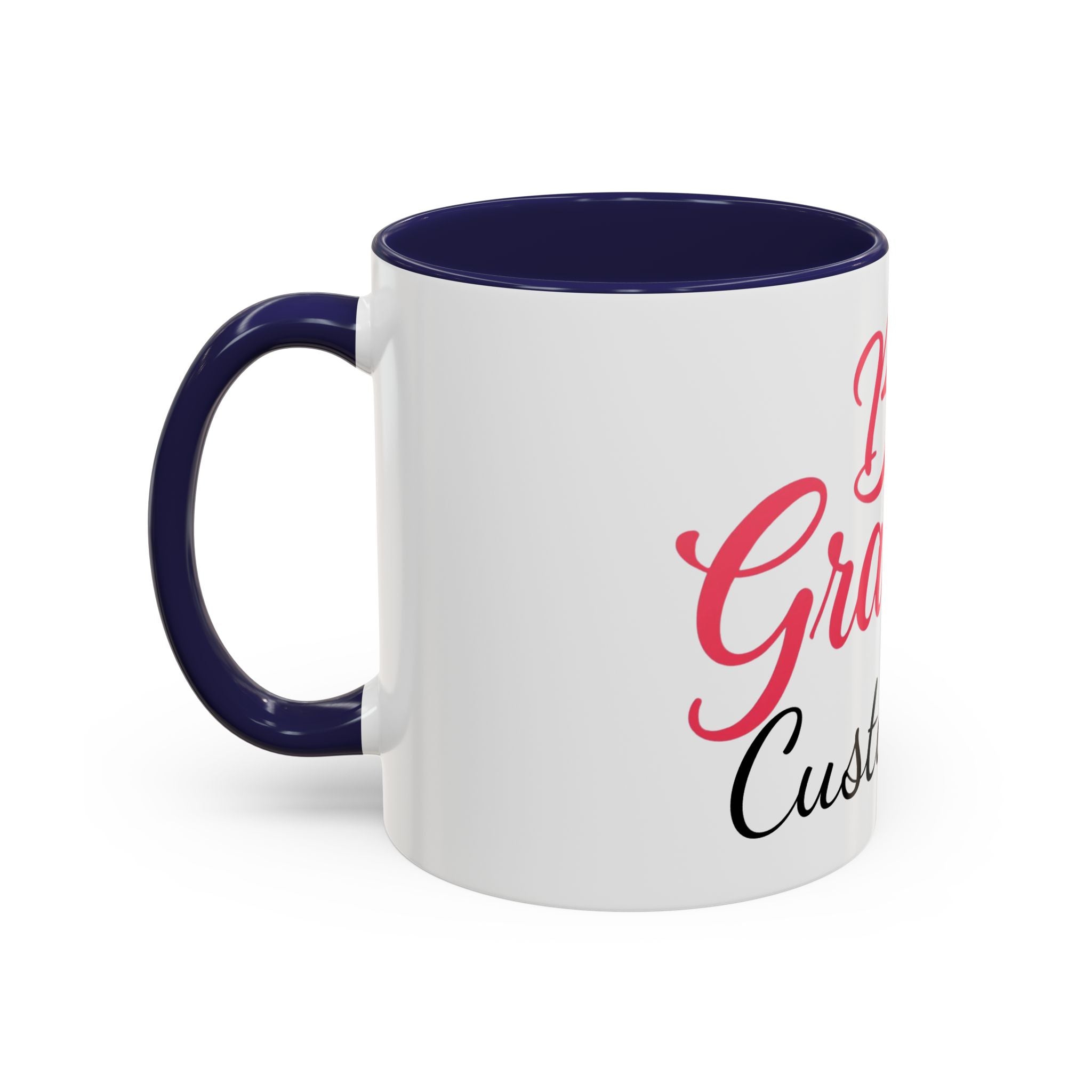 Best Grandma Custom Text Accent Coffee Mug — Personalized Gift for Grandmothers