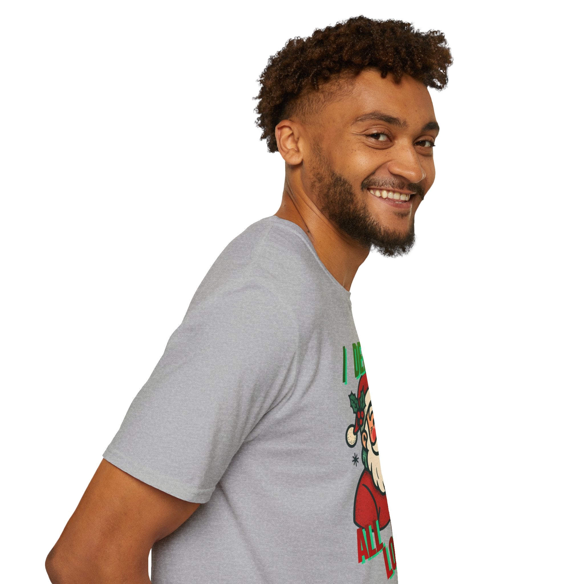 Adult Themed Santa T-Shirt - 'I Deliver All Night Long' Christmas Attire