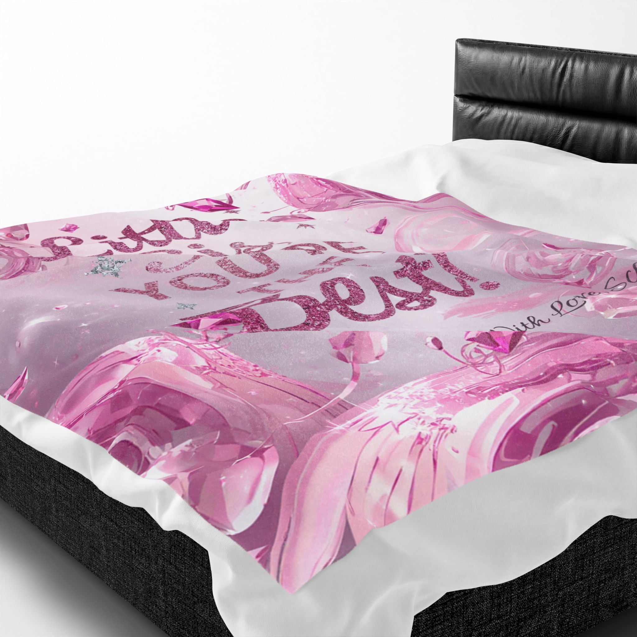 Little Sis You're the Best Plush Blanket — Personalized Velveteen Throw