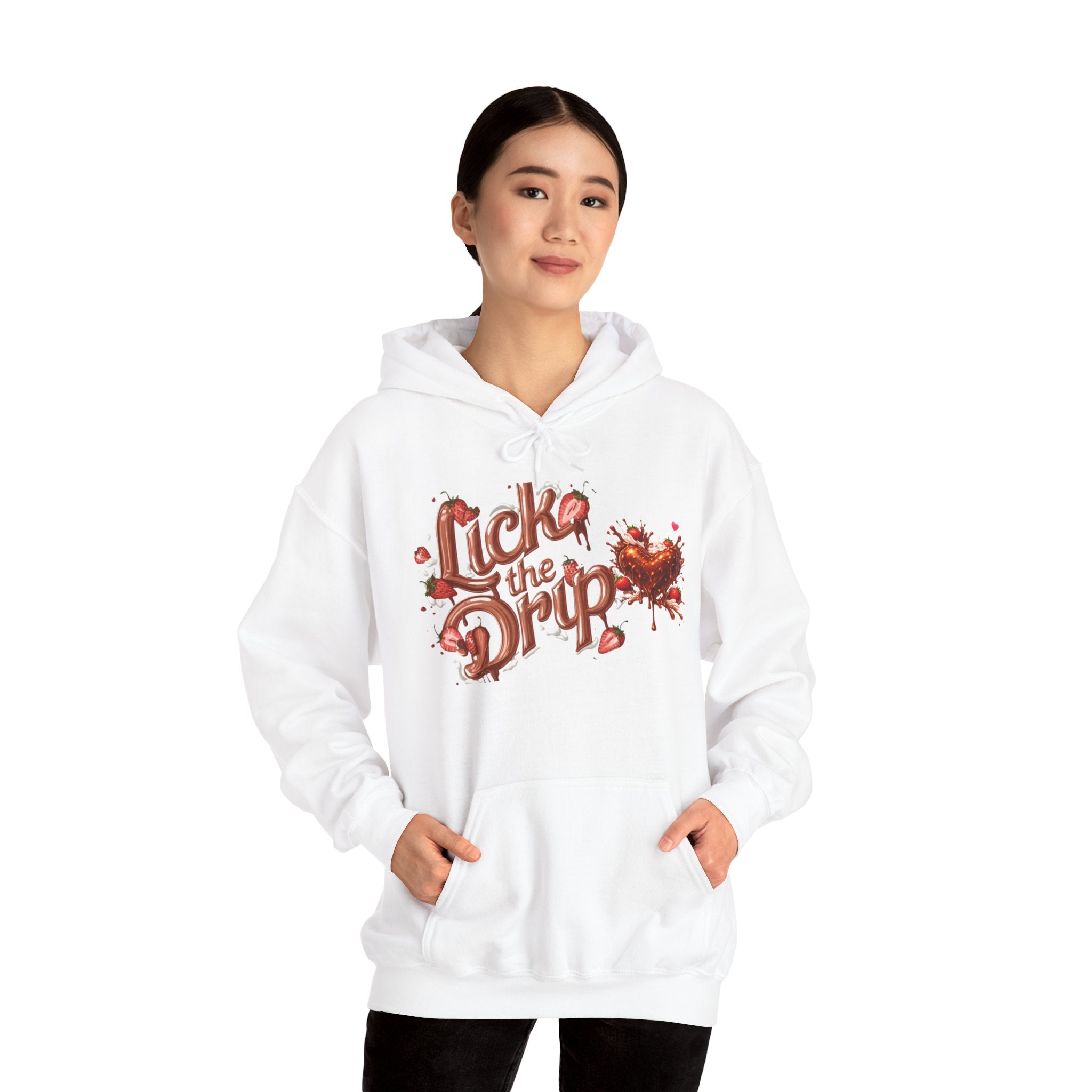 Dripping Heart Graphic Hoodie | Valentine's Day Heart Drip Design