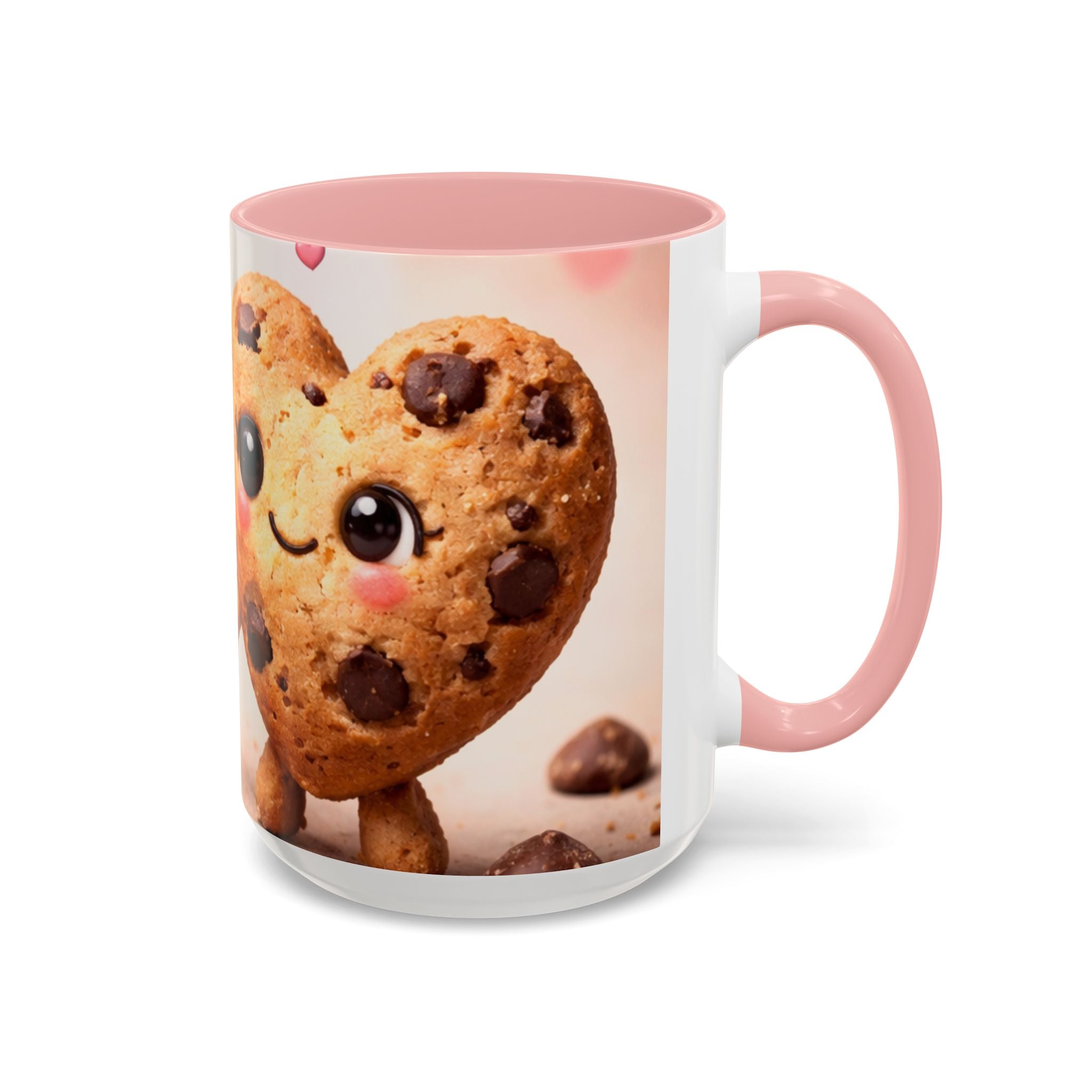 Heart Chocolate Chip Cookies Mug | Accent Coffee Mug, Valentines