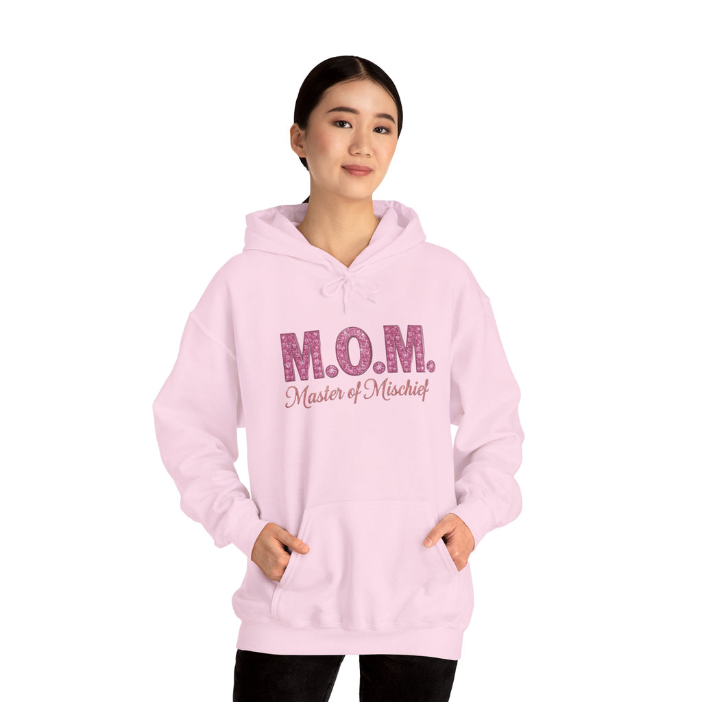 Mom Hoodie — "M.O.M. Master of Mischief" Graphic Mother's Day Pullover