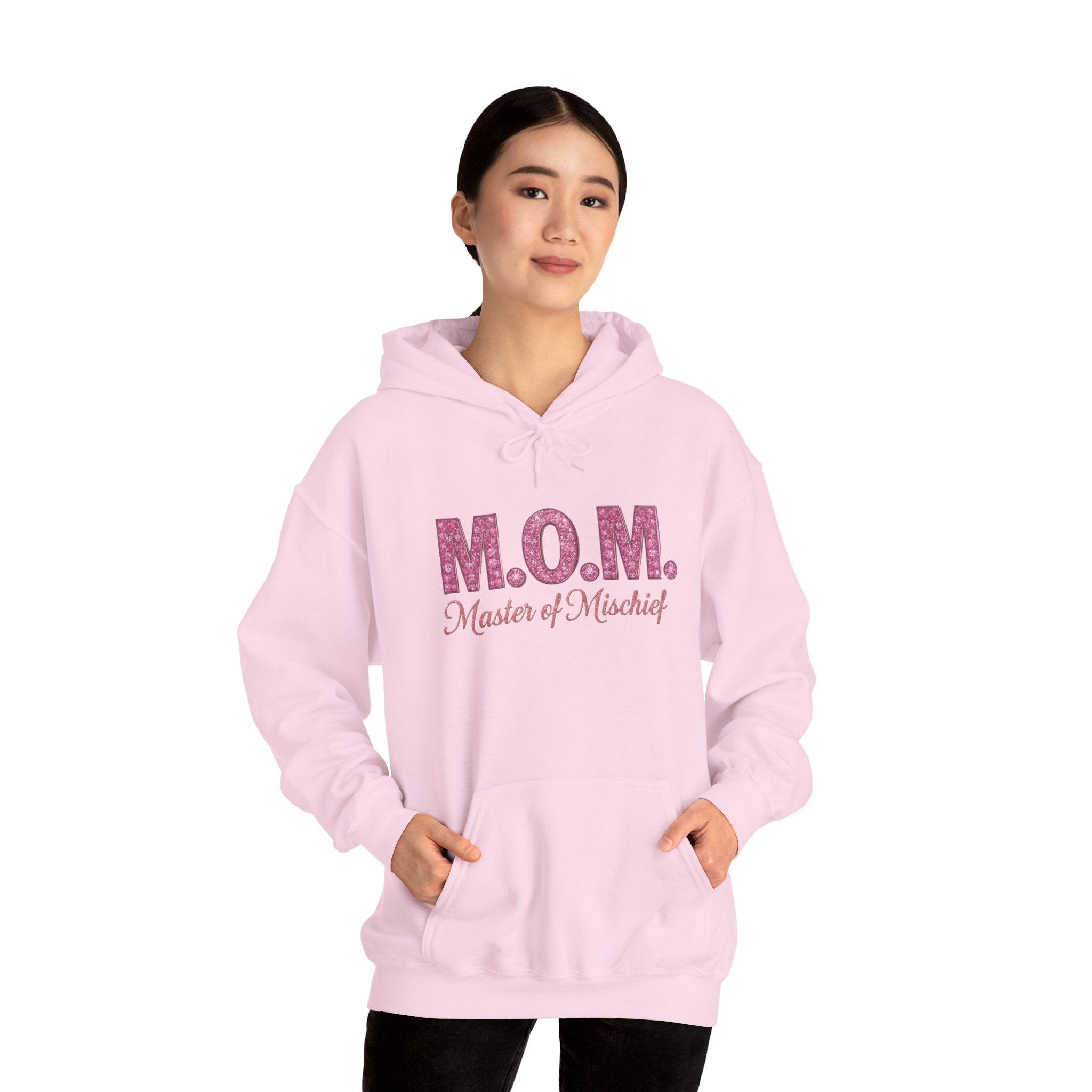 Mom Hoodie — "M.O.M. Master of Mischief" Graphic Mother's Day Pullover