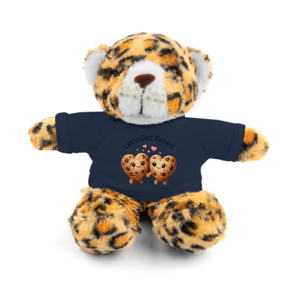 Plush Animal with "Let's Get Baked" Cookie Tee Stuffed Animal