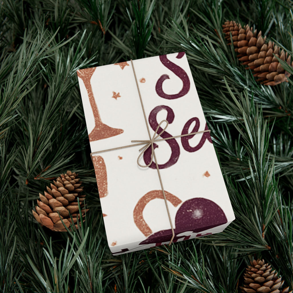 Festive Lips & Heels Holiday Wrapping - 29" x 144"