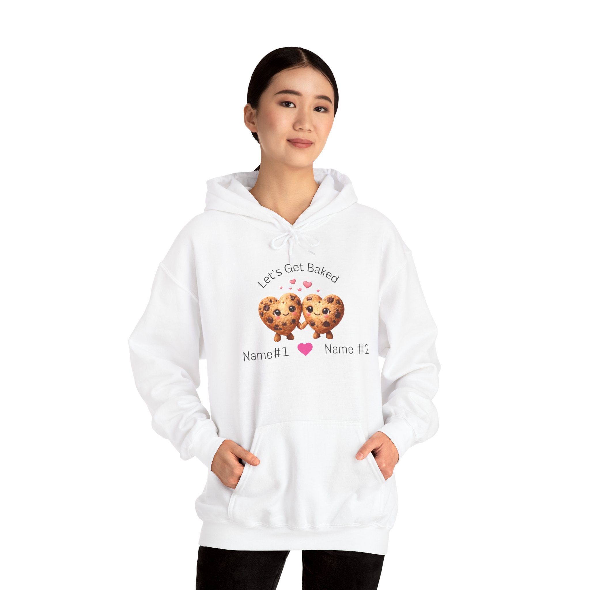 Let's Get Baked Cookie Hoodie — Personalized Couple Sweatshirt