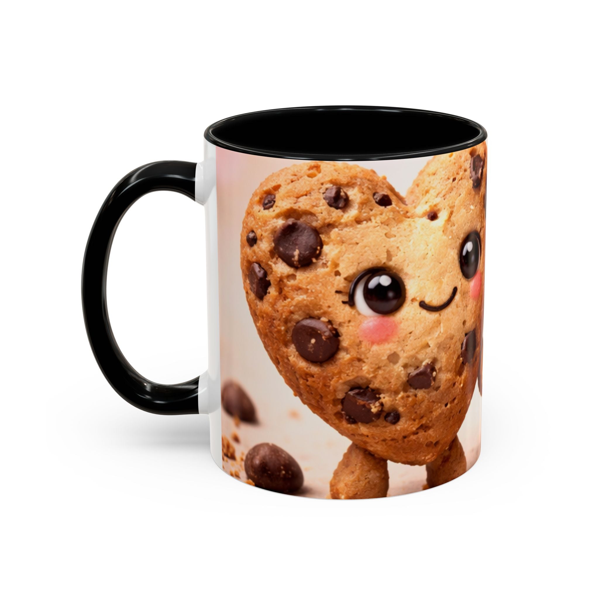 Heart Chocolate Chip Cookies Mug | Accent Coffee Mug, Valentines