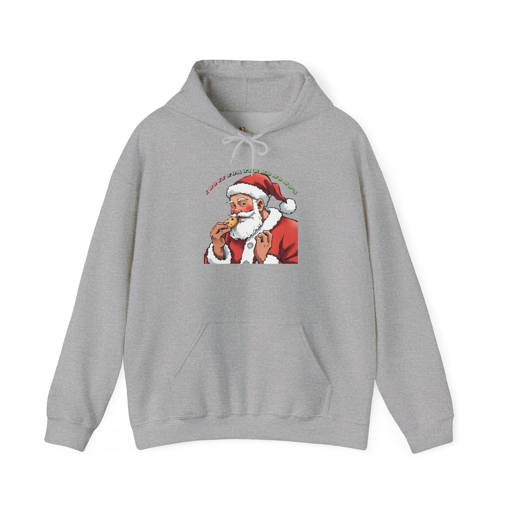 Adult Themed Santa Cookie Hoodie – 'I Do It For The Ho Ho Ho's' Christmas Attire