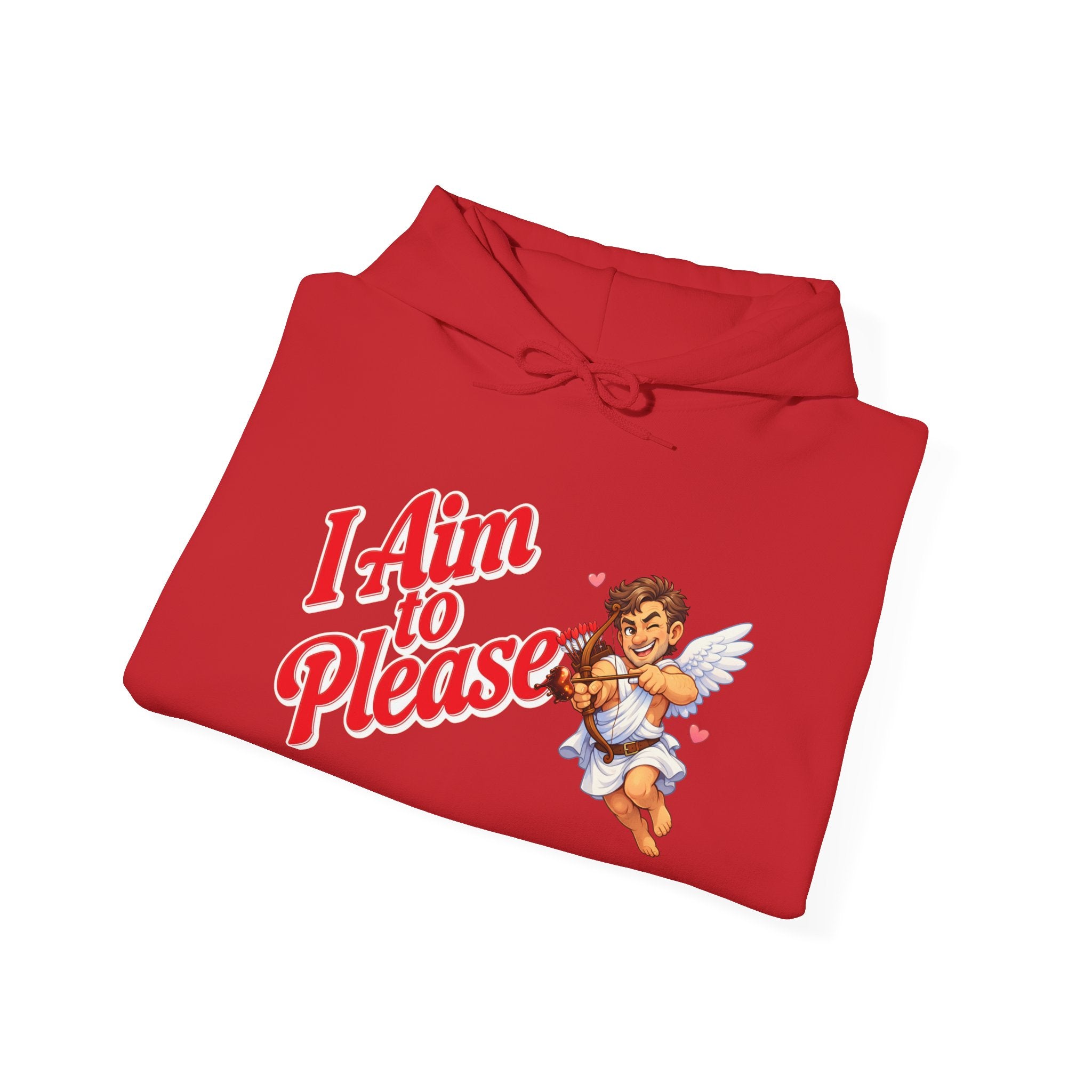 Valentines Day Cupid Hoodie - "I Aim To Please"