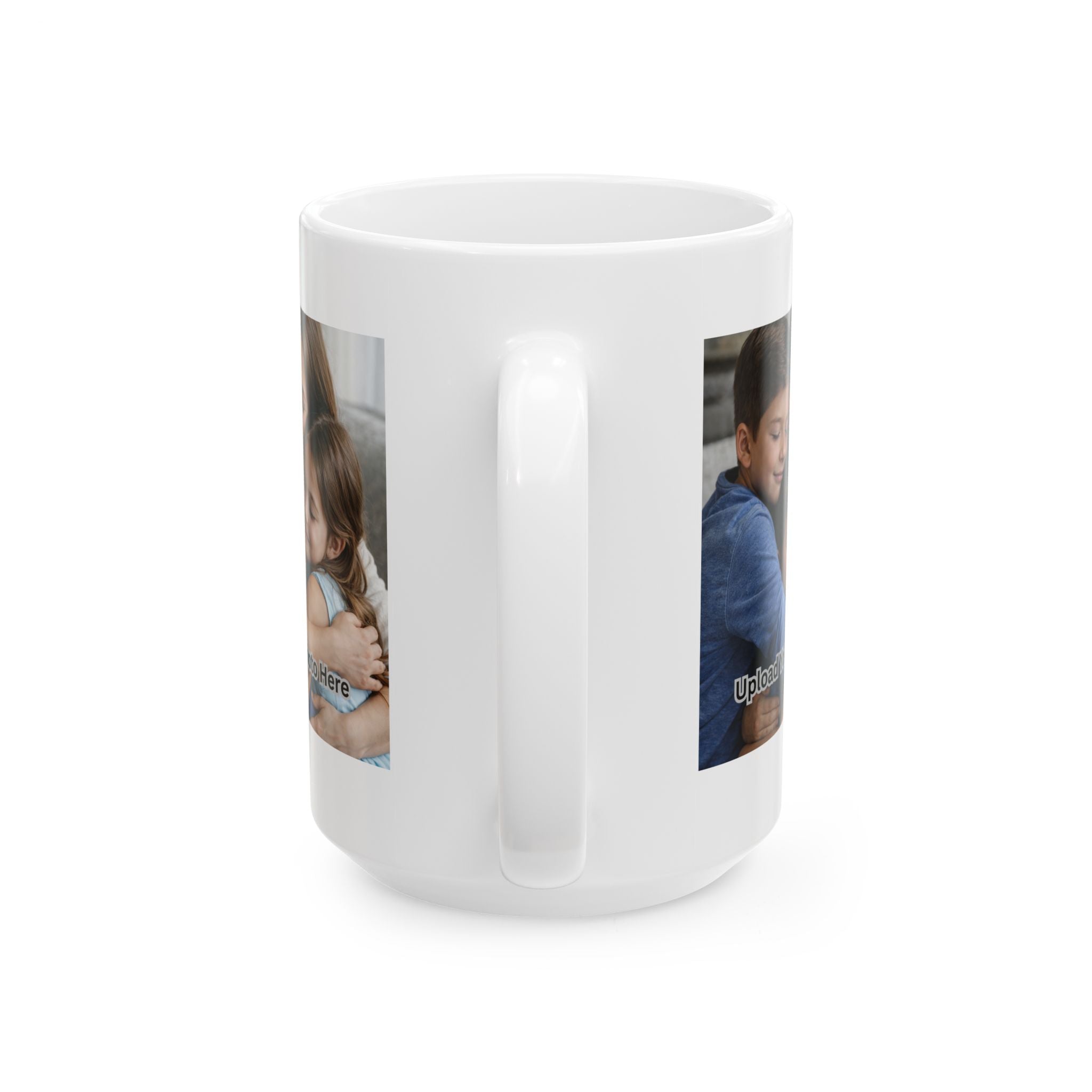 “Warmth Begins With Mom” Ceramic Mug — Mother’s Day Photo Collage Coffee Cup (11oz & 15oz)