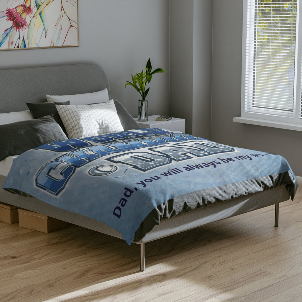 Personalized Blanket — Personalized "Dad, you will always be my #1